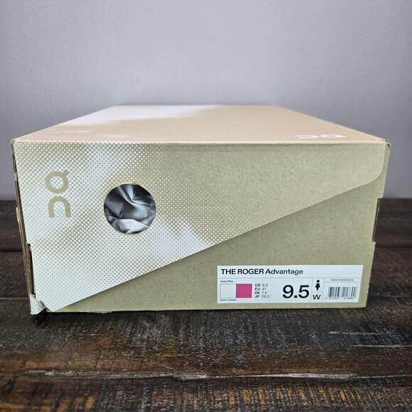 NEW On Cloud The Roger Advantage Womens Size 9.5 Court Tennis Shoes White Pink - Picture 12 of 12